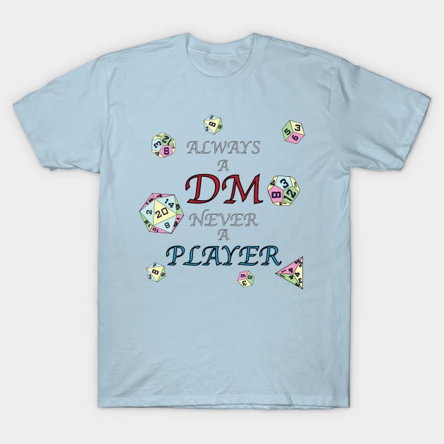 Always a Dungeon Master T-Shirt by Sassifrassically's  'Swasome Shop